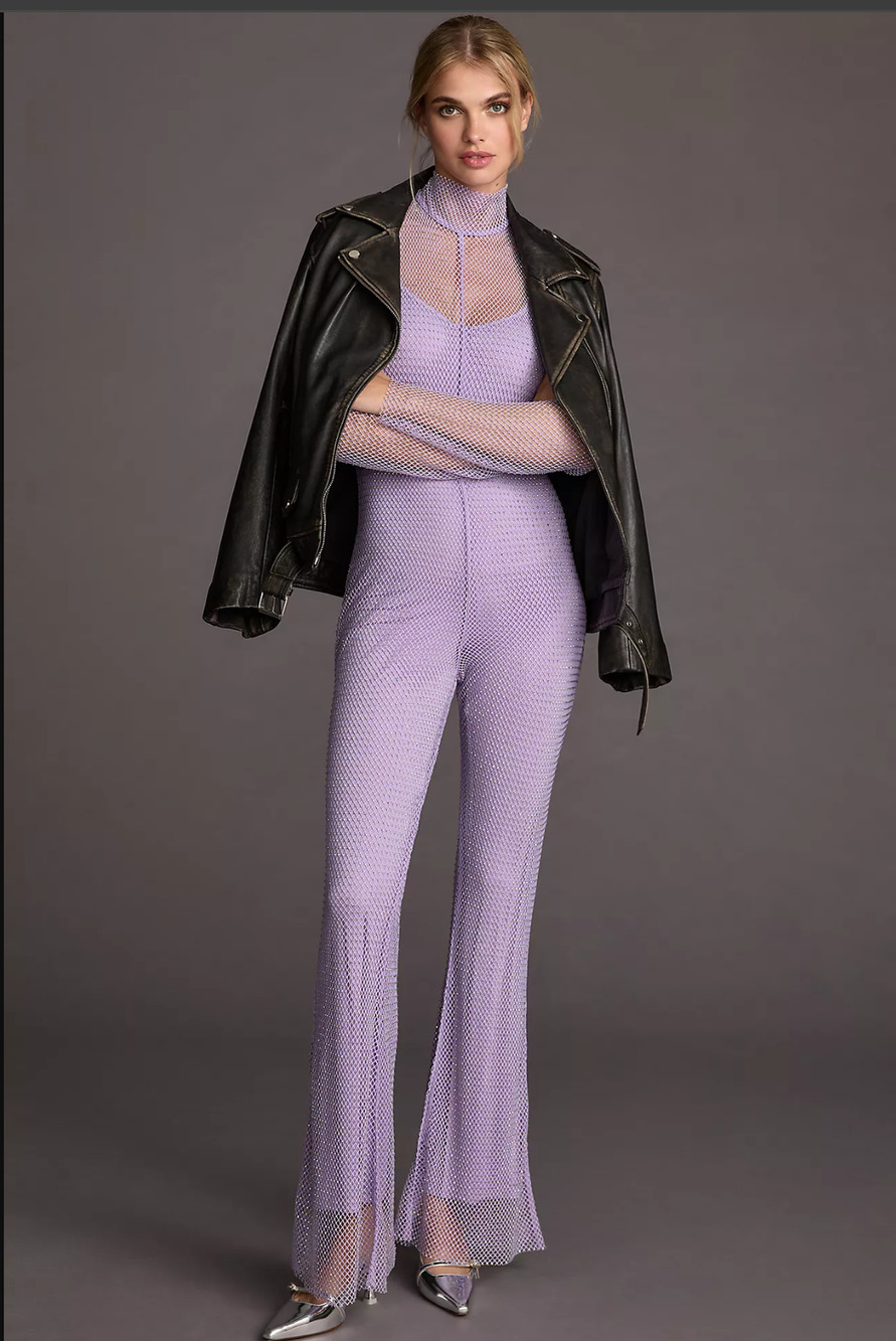 Sunday in Brooklyn Rhinestone Jumpsuit - New Medium
